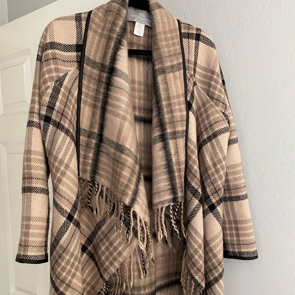 Tart Collections plaid fringe jacket